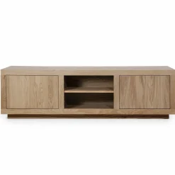 TV-meubel Helsinki Eikenhout 160 cm - Lichtbruin - Loft24.nl