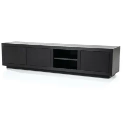 TV-meubel Helsinki Eikenhout 200 cm - Zwart - Loft24.nl