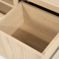 TV-meubel Helsinki Eikenhout 200 cm - Naturel - Loft24.nl