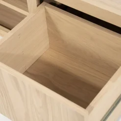 TV-meubel Helsinki Eikenhout 200 cm - Naturel - Loft24.nl