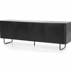 TV-meubel James Mangohout 180cm - Bruin - Loft24.nl