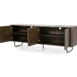 TV-meubel James Mangohout 180cm - Bruin - Loft24.nl