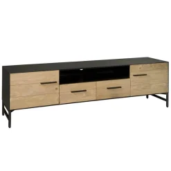 TV-meubel Lido Eiken en metaal 190 cm - Loft24.nl