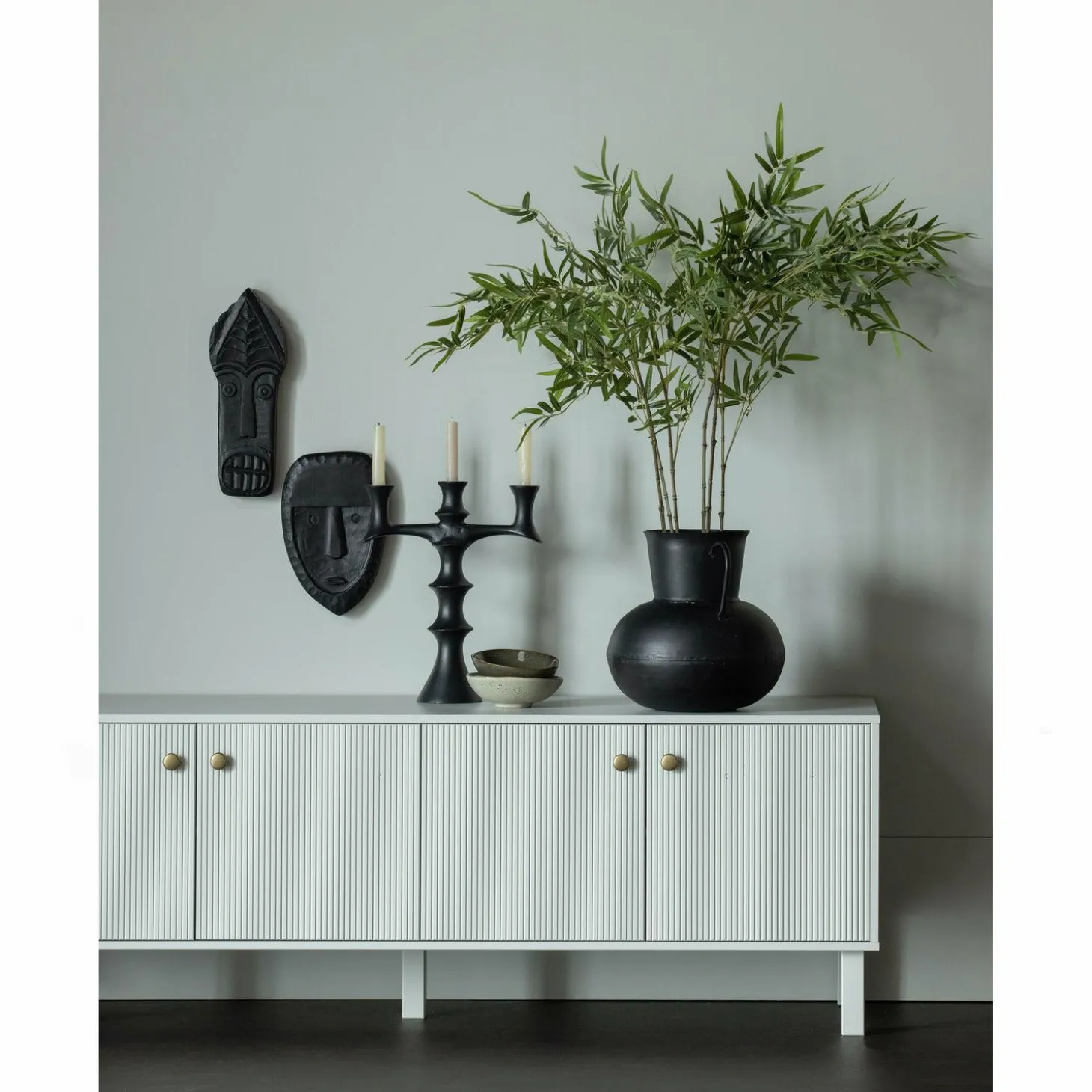 TV-meubel Madu 160cm - Wolkengrijs - Loft24.nl