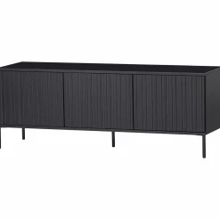 TV-meubel New Gravure Grenen 150cm - Zwart - Loft24.nl