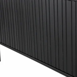 TV-meubel New Gravure Grenen 150cm - Zwart - Loft24.nl