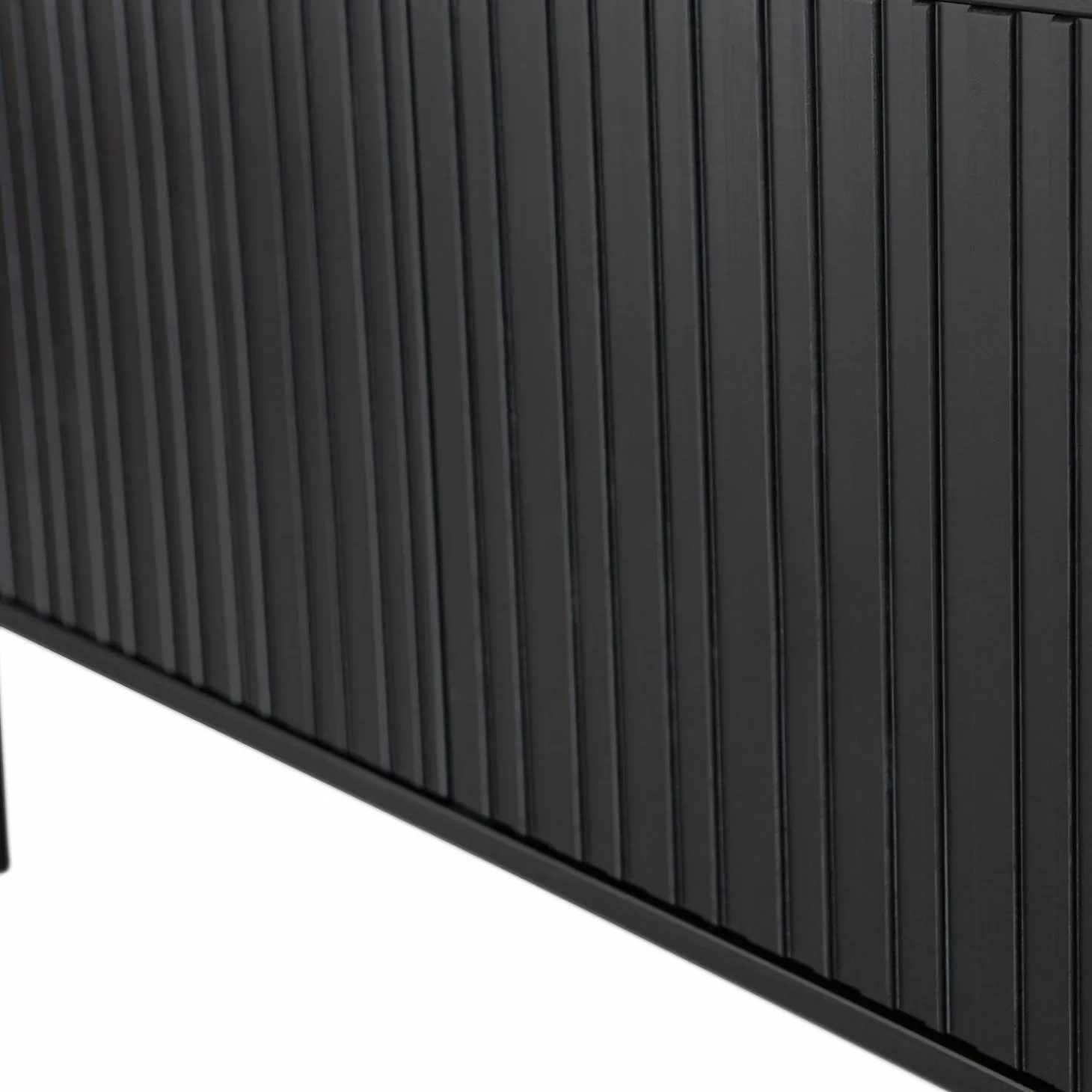 TV-meubel New Gravure Grenen 150cm - Zwart - Loft24.nl