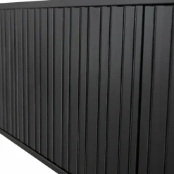 TV-meubel New Gravure Grenen 100cm - Zwart - Loft24.nl