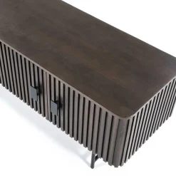 TV-meubel Remi Mangohout en Metaal 250cm - Bruin - Loft24.nl