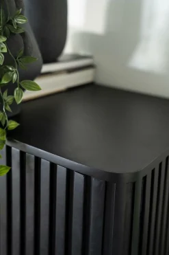 TV-meubel Remi Mangohout en Metaal 170cm - Zwart - Loft24.nl