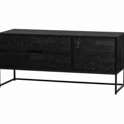 TV-meubel Silas Grenen 120cm - Zwart - Loft24.nl