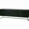 TV-meubel Silas Grenen 180cm - Zwart - Loft24.nl