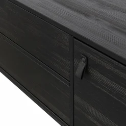 TV-meubel Silas Grenen 180cm - Zwart - Loft24.nl