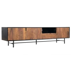 TV-meubel Taviano Sheesham- en mangohout 200 cm - Loft24.nl