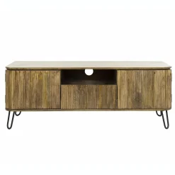 TV-meubel Wave Mangohout 135cm - Naturel - Loft24.nl