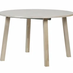 Uitschuifbare Ronde Eettafel Lange Jan 120 x 120-200cm, kleur Eiken - Loft24.nl