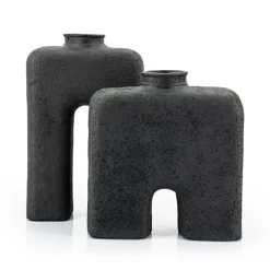 Vaas Arc klein Zwart - Loft24.nl