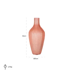 Vaas Ceylin kleur Roze - Loft24.nl