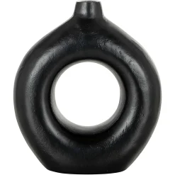 Vaas Felice 22cm hoog kleur Zwart - Loft24.nl