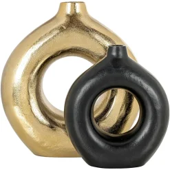 Vaas Felicia 29cm hoog kleur Goud - Loft24.nl