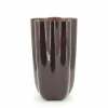 Vaas Flori Glas 30cm hoog - Plum - Loft24.nl