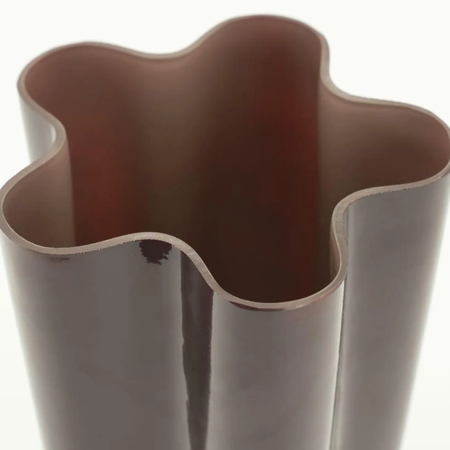 Vaas Flori Glas 30cm hoog - Plum - Loft24.nl