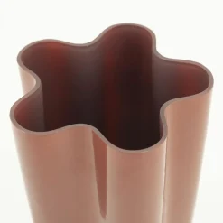 Vaas Flori Glas 30cm hoog - Koraal rood - Loft24.nl