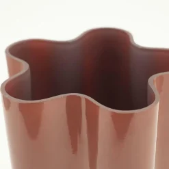 Vaas Flori Glas 30cm hoog - Koraal rood - Loft24.nl