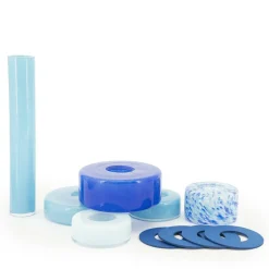 Vaas Golas Mondgeblazen glas - Blauw - Loft24.nl