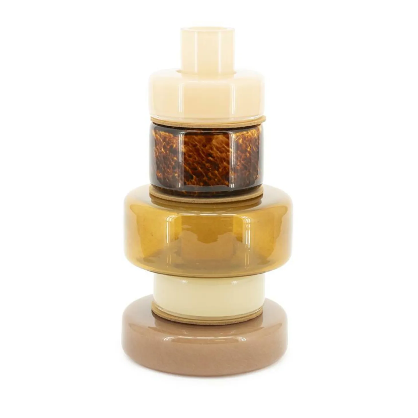 Vaas Golas Mondgeblazen glas - Bruin - Loft24.nl