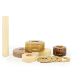 Vaas Golas Mondgeblazen glas - Bruin - Loft24.nl