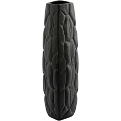Vaas Ines 30cm hoog kleur Zwart - Loft24.nl