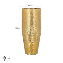 Vaas Nalim 71cm hoog kleur Goud - Loft24.nl