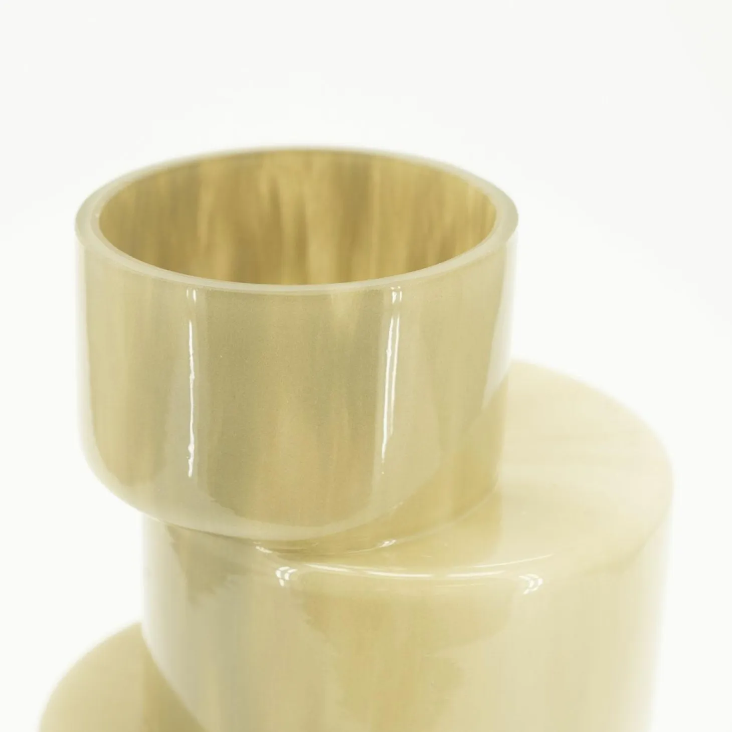 Vaas Pila Glas 35cm hoog - Sage groen - Loft24.nl