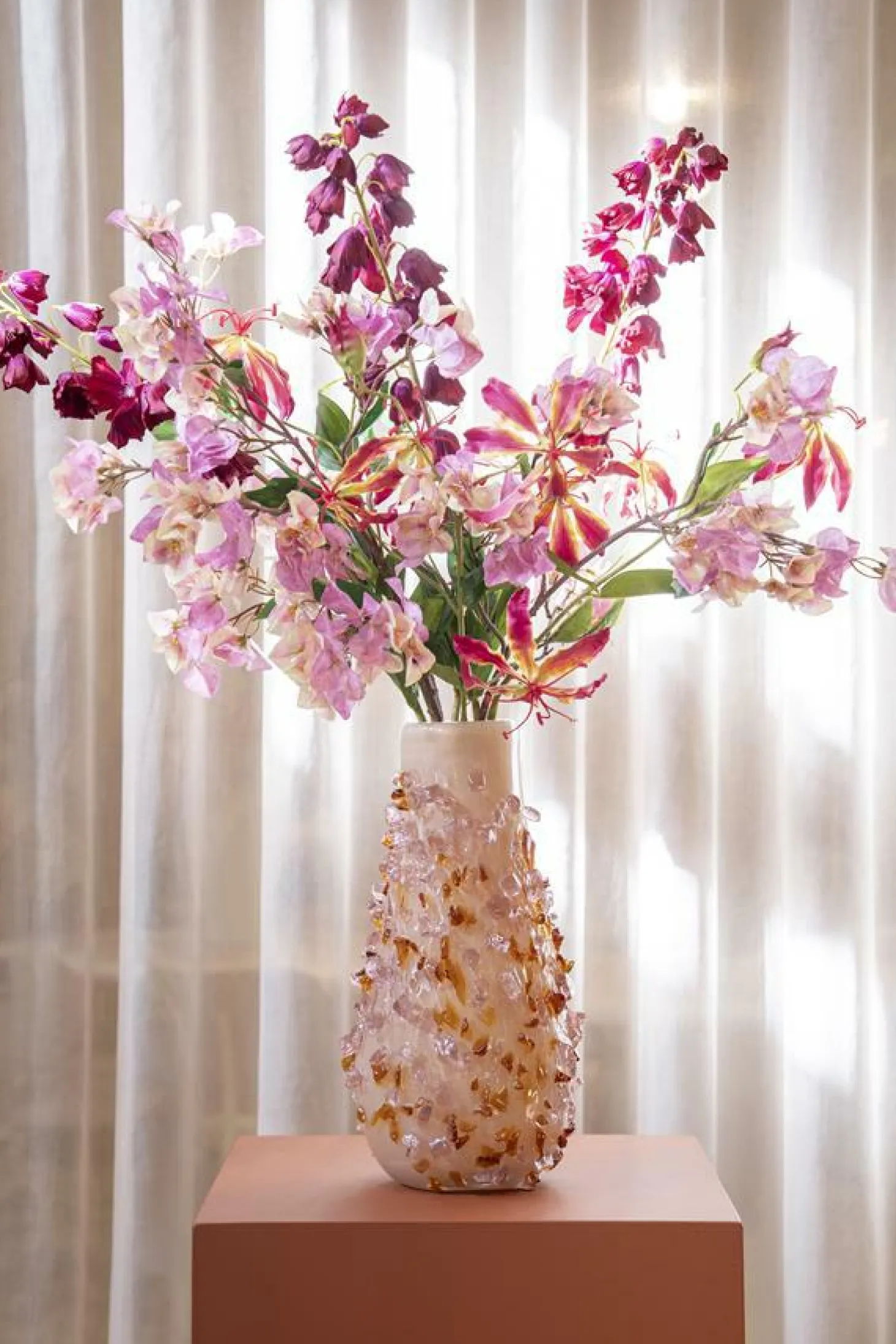 Vaas Quartz Glas 28cm hoog - Loft24.nl