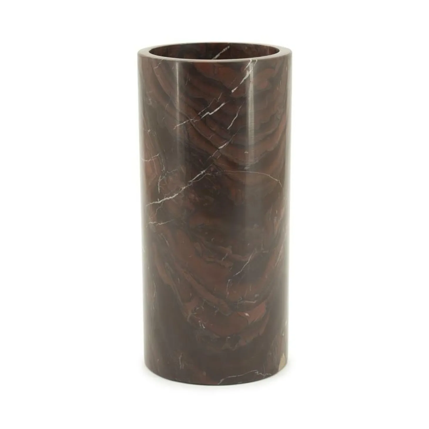 Vaas Rosso Marmer 33cm hoog - Loft24.nl