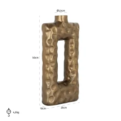 Vaas Samuel 50cm hoog kleur Brushed Goud - Loft24.nl