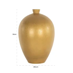 Vaas Shirley 25cm kleur Goud - Loft24.nl