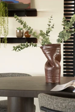 Vaas Songa Aardewerk 36cm hoog - Burgundy - Loft24.nl