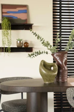 Vaas Songa Aardewerk 30cm hoog - Burgundy - Loft24.nl