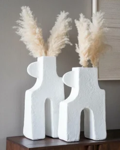 Vaas Tribe klein Wit - Loft24.nl