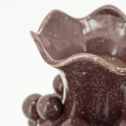 Vaas Viro Geglazuurd aardewerk - Burgundy - Loft24.nl