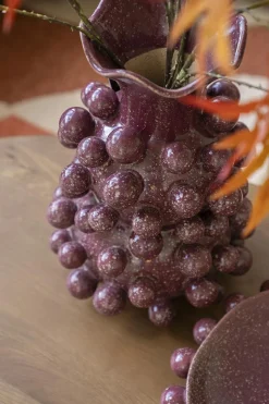 Vaas Viro Geglazuurd aardewerk - Burgundy - Loft24.nl