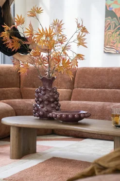 Vaas Viro Geglazuurd aardewerk - Burgundy - Loft24.nl