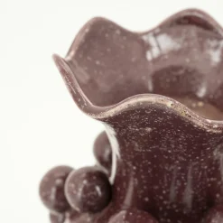 Vaas Viro Geglazuurd aardewerk - Burgundy - Loft24.nl