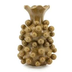 Vaas Viro Geglazuurd aardewerk - Mosterdgeel - Loft24.nl