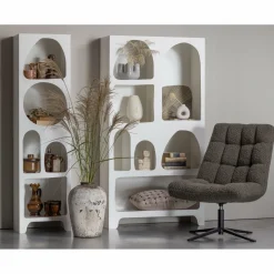 Vakkenkast Caz kleur Wit - 180 x 95cm - Loft24.nl