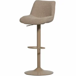 Verstelbare Barkruk Marten Geweven stof - Zand (zithoogte 65-88cm) - Loft24.nl