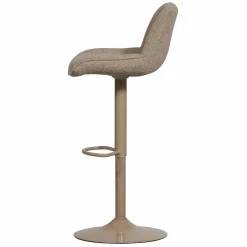 Verstelbare Barkruk Marten Geweven stof - Zand (zithoogte 65-88cm) - Loft24.nl