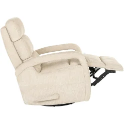 Verstelbare Draaifauteuil Denvi Chenille - Beige - Loft24.nl